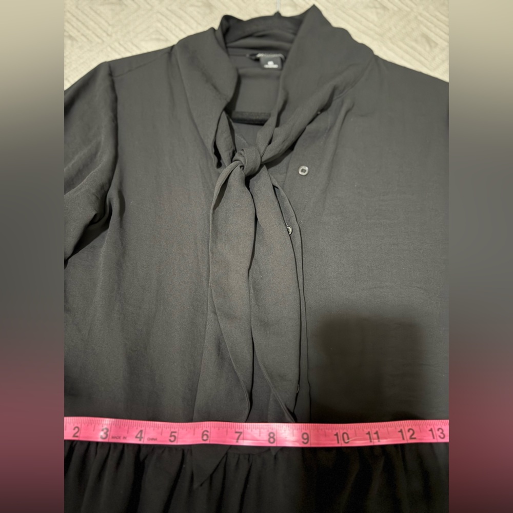 Monki Black Long Sleeve Dress, light weigh , - Picture 7 of 10
